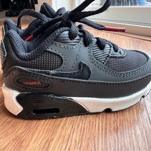 Nike Air Max 90 Kids' Black and White Sneakers